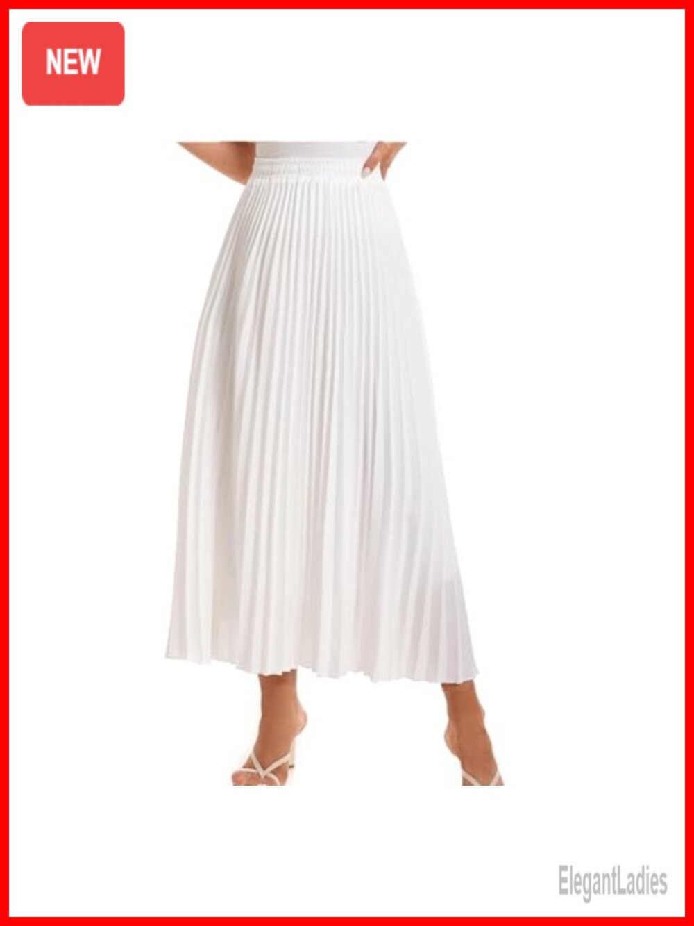 Womens High Waist Pleated Maxi Skirt Tiered Boho A-Line Flowy Long Skirt